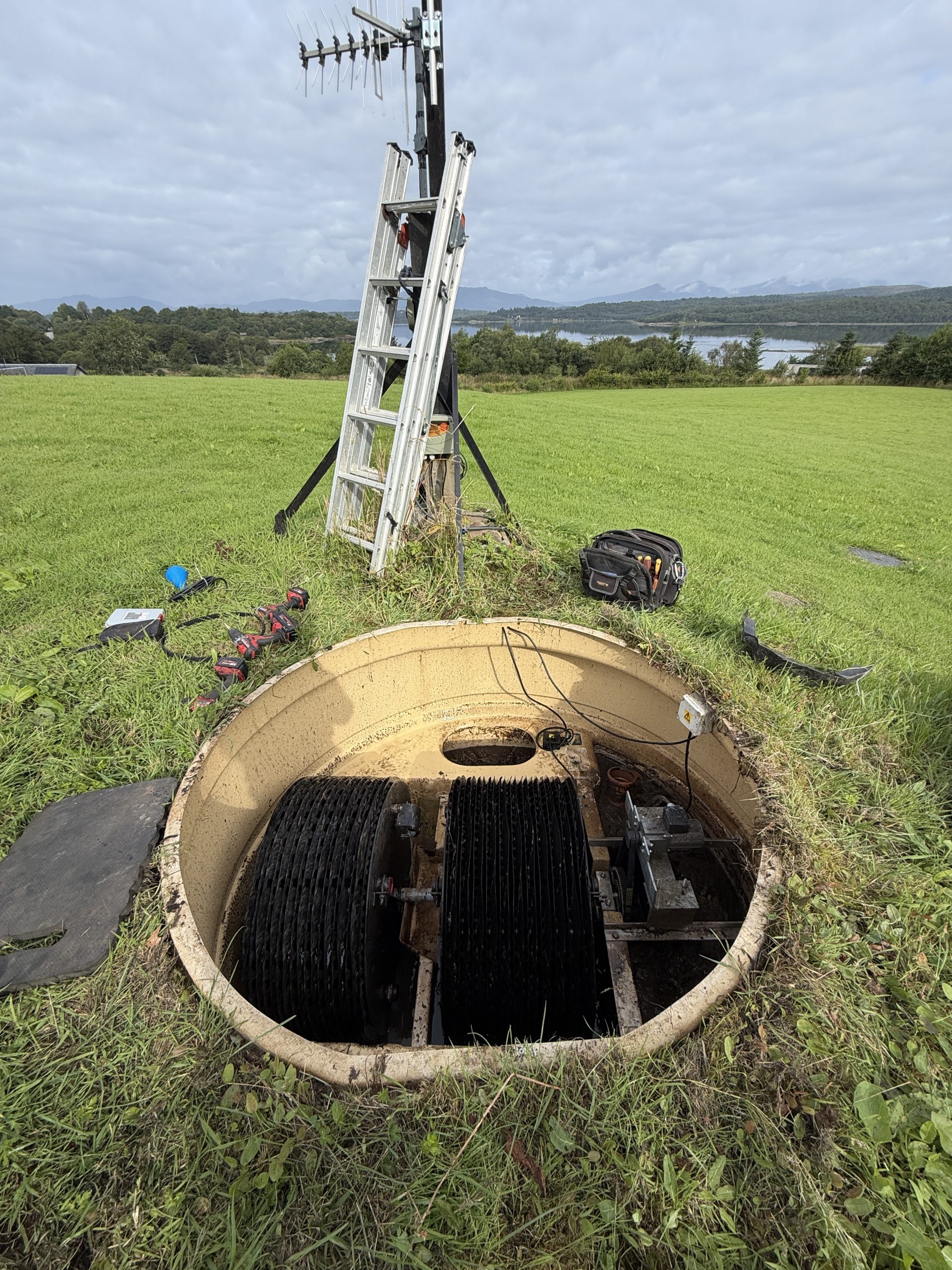 Klargester BA BioDisc sewage treatment plant service in Oban