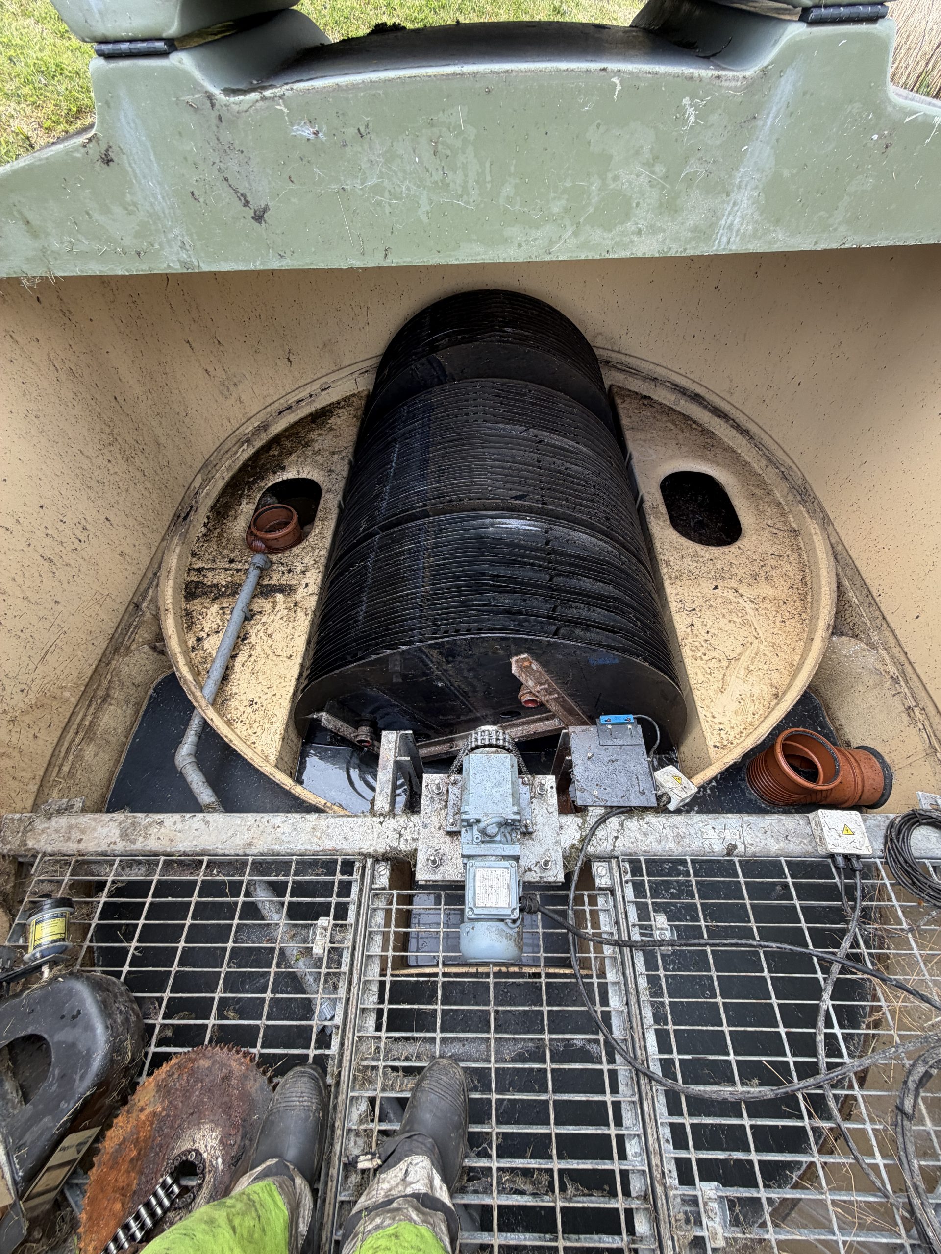 BE BioDisc sewage treatment plant repair in Dalry Ayrshire