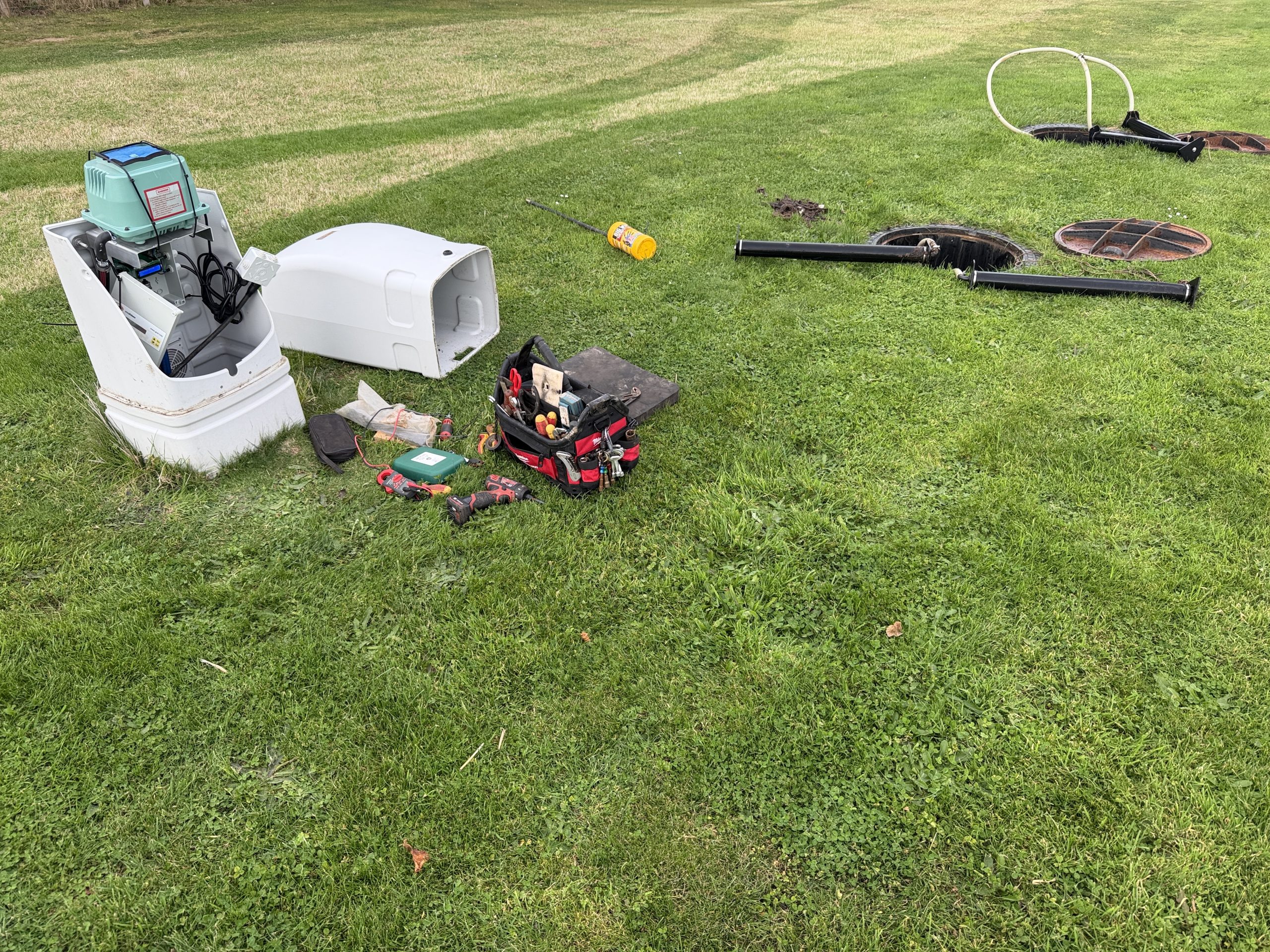 18 population GRAF One2Clean sewage treatment plant serviced in Tranent East Lothian