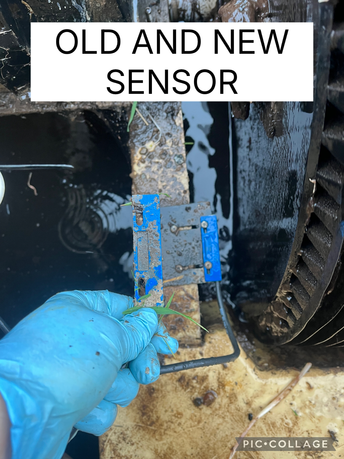 Old and new rotation sensor replacement BA BioDisc Strathaven