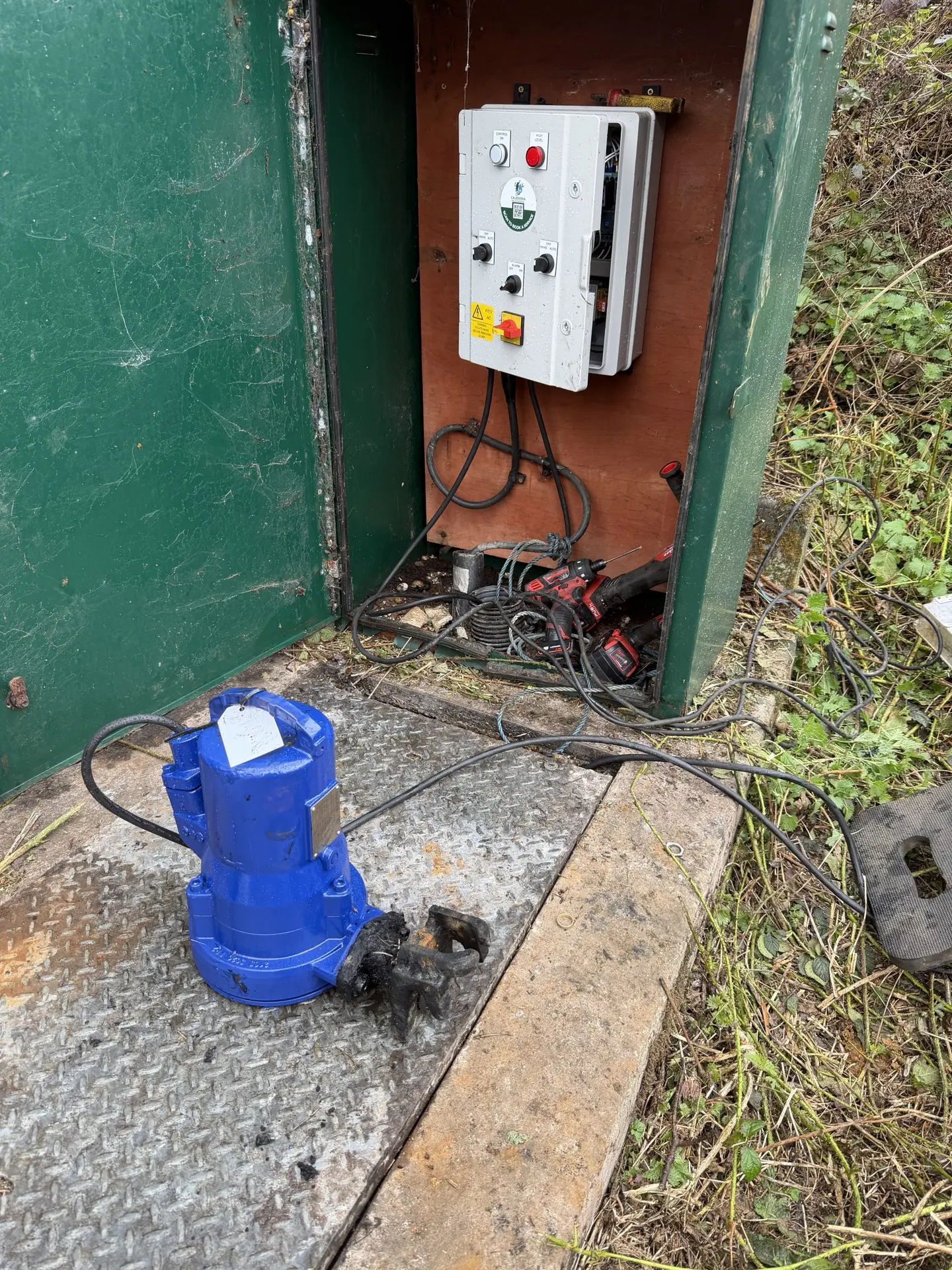 New control panel and macerator pump Dirleton