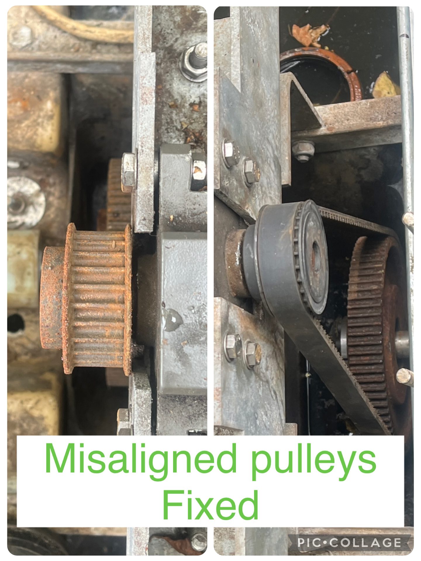 BA BioDisc pulley alignment corrected Kinloss Moray