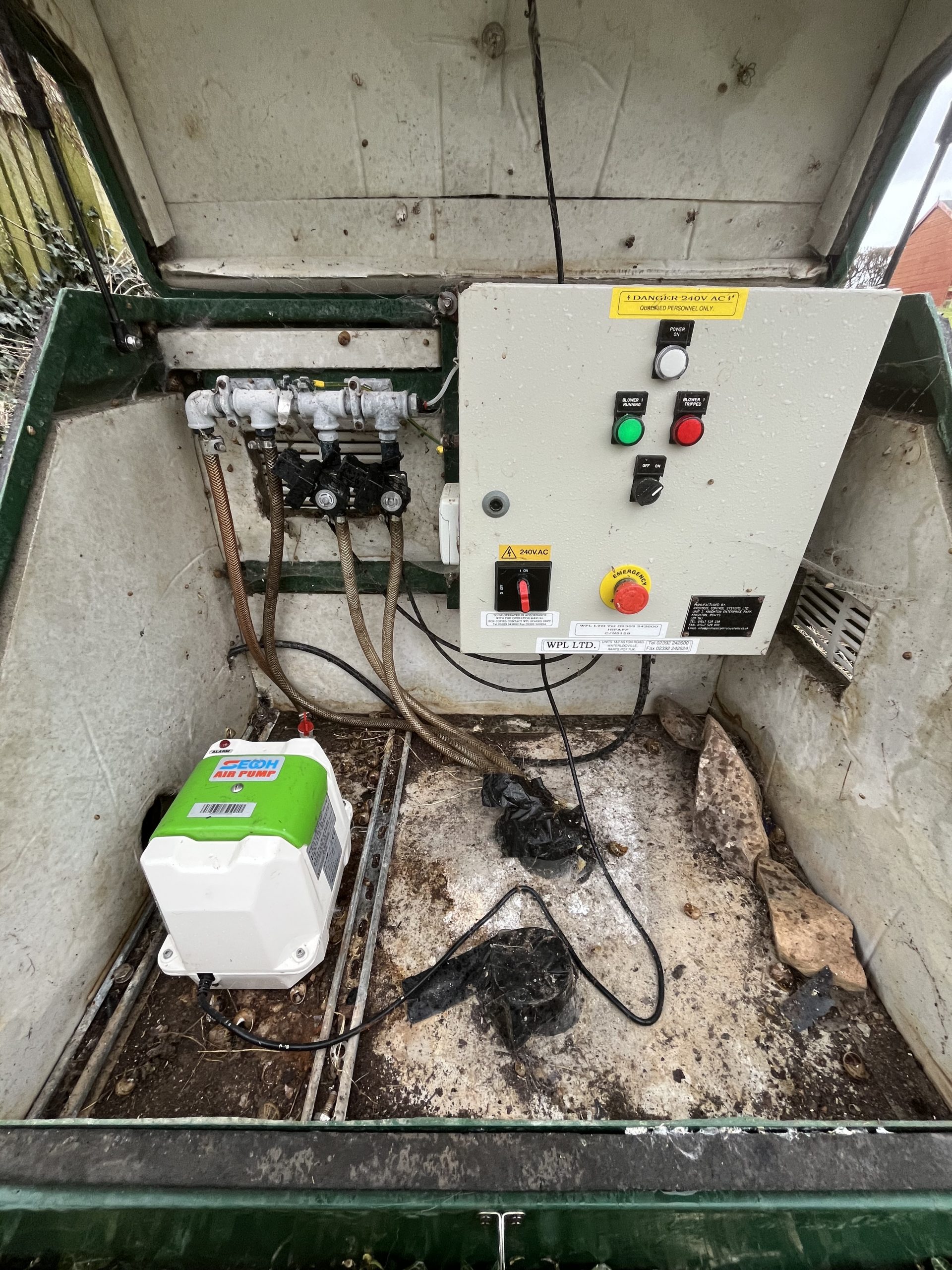 WPL blower housing and air system in Coldingham